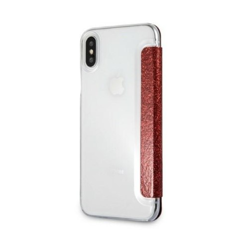 Etui iPhone XS / X Karl Lagerfeld bookcase czerwone Valentine