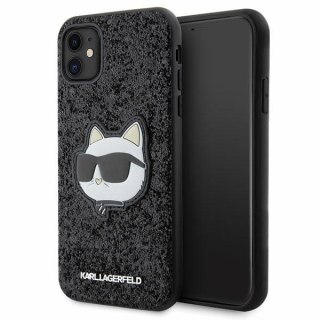 Etui Karl Lagerfeld KLHCN61G2CPK Apple iPhone 11/XR czarny/black hardcase Glitter Choupette Patch