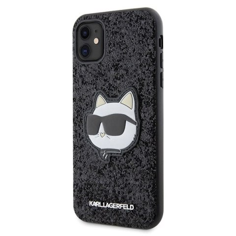 Etui na telefon iPhone 11/XR Karl Lagerfeld Choupette Glitter Hardcase