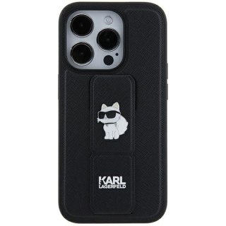 Etui Karl Lagerfeld KLHCN61GSACHPK Apple iPhone XR / 11 hardcase Gripstand Saffiano Choupette Pins czarny/black