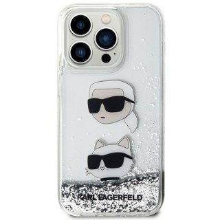 Etui Karl Lagerfeld KLHCN61LDHKCNS Apple iPhone 11/XR hardcase Liquid Glitter srebrny/silver