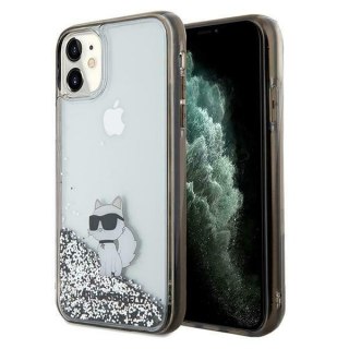 Etui iPhone 11 / XR Karl Lagerfeld przezroczyste Liquid Glitter Choupette