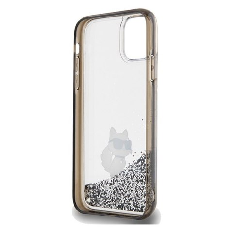 Etui iPhone 11 / XR Karl Lagerfeld przezroczyste Liquid Glitter Choupette