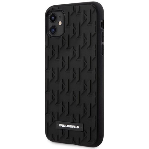 Etui iPhone 11 / XR Karl Lagerfeld czarne 3D Monogram