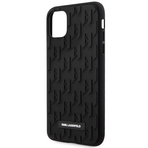 Etui iPhone 11 / XR Karl Lagerfeld czarne 3D Monogram