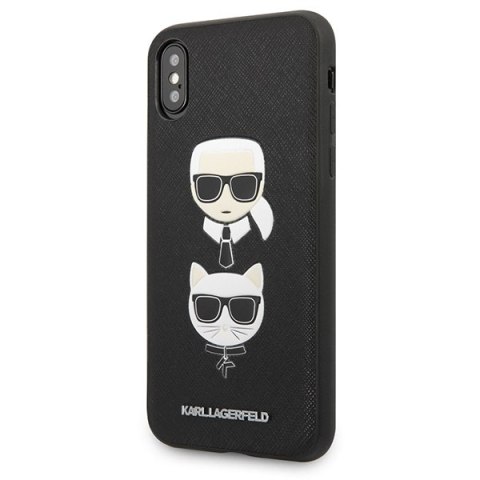 Etui na telefon iPhone XS/X Karl Lagerfeld Saffiano Ikonik Choupette