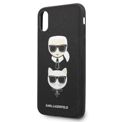 Etui na telefon iPhone XS/X Karl Lagerfeld Saffiano Ikonik Choupette