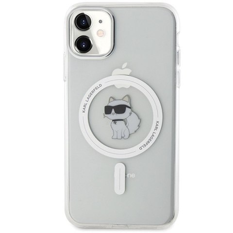 Etui Karl Lagerfeld KLHMN61HFCCNOT Apple iPhone XR / 11 hardcase IML Choupette MagSafe przezroczysty/transparent