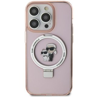 Etui Karl Lagerfeld KLHMN61HMRSKCP Apple iPhone XR / 11 hardcase Ring Stand Karl&Choupettte MagSafe różowy/pink