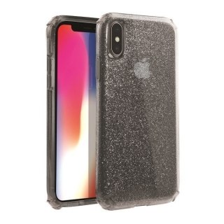 Etui UNIQ Clarion Tinsel Apple iPhone XS Max czarny/vapour smoke