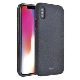 Etui UNIQ Lithos Apple iPhone Xs Max czarny /charcoal black