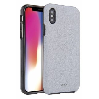 Etui UNIQ Lithos Apple iPhone Xs Max jasno -szary/ light grey