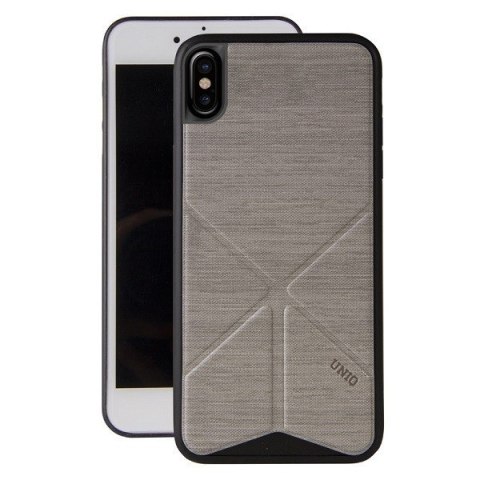 Etui iPhone X/Xs UNIQ Transforma Ligne szare