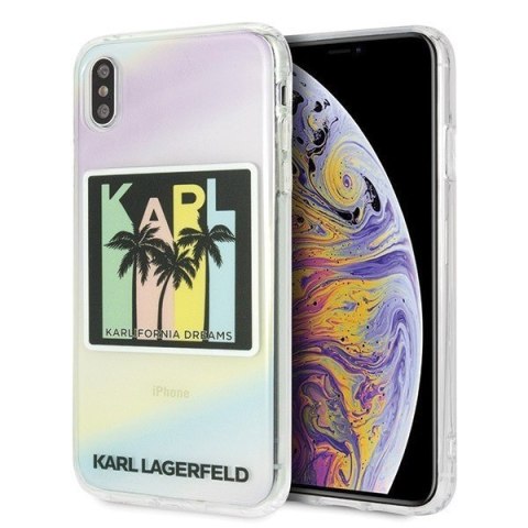 Etui na telefon iPhone Xs Max Karl Lagerfeld Kalifornia Dreams