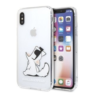 Etui iPhone X/Xs Karl Lagerfeld przezroczyste Choupette Fun