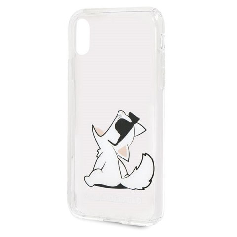 Etui iPhone X/Xs Karl Lagerfeld przezroczyste Choupette Fun