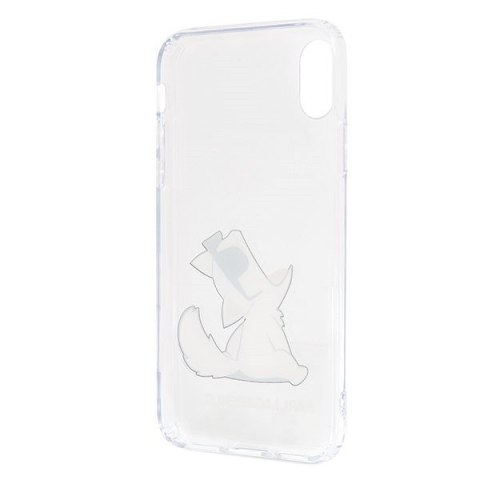 Etui iPhone X/Xs Karl Lagerfeld przezroczyste Choupette Fun