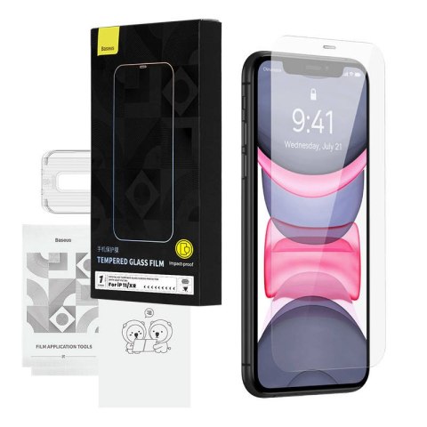 Szkło hartowane iPhone 11/XR Baseus Crystal HD 0.3mm - Ochrona ekranu