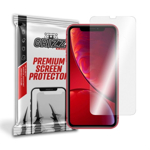 Szkło hybrydowe iPhone XR GrizzGlass HybridGlass - Ochrona ekranu 2w1