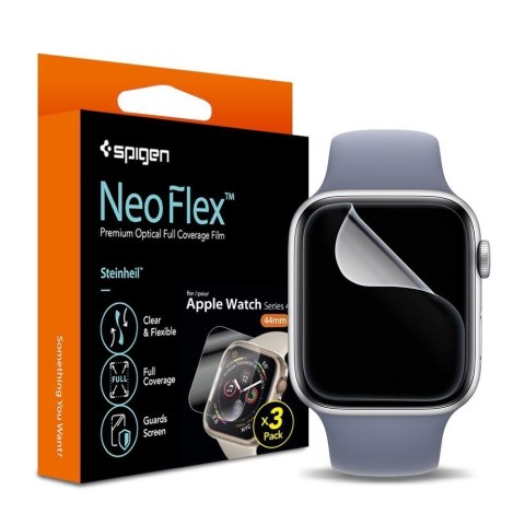 3x Folia Spigen Neo Flex HD Apple Watch 4/5/6/7/SE/8/9 40/41MM