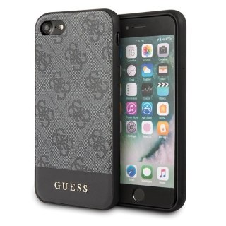 Etui iPhone SE 2022/SE 2020/8/7 Guess GUHCI8G4GLGR szary hardcase 4G Stripe Collection