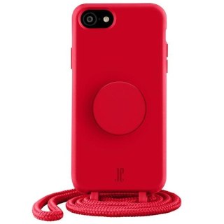 Etui Just Elegance PopGrip Apple iPhone SE 2022/SE 2020/8/7 czerwony/cyber red 30009