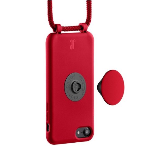 Etui Just Elegance PopGrip Apple iPhone SE 2022/SE 2020/8/7 czerwony/cyber red 30009