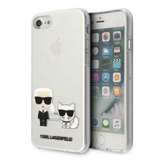 Etui iPhone SE 2022 / SE 2020 / 8 / 7 Karl Lagerfeld hardcase przezroczyste Karl & Choupette