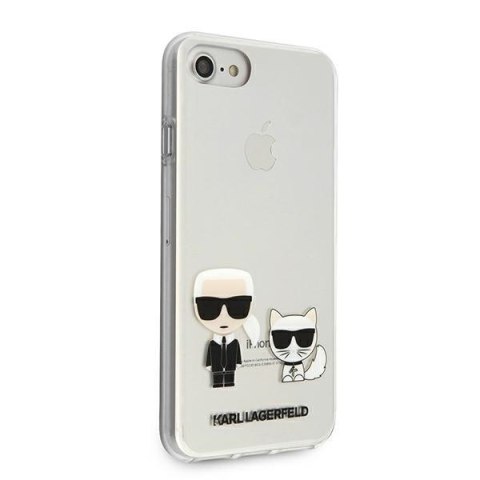 Etui na telefon iPhone SE 2022/2020/8/7 Karl Lagerfeld przezroczyste