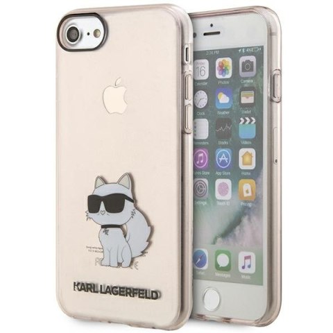 Etui na telefon iPhone SE 2022/2020/8/7 Karl Lagerfeld Choupette różowe