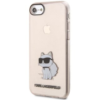 Etui iPhone SE 2022 / SE 2020 / 8 / 7 Karl Lagerfeld różowe hardcase Ikonik Choupette