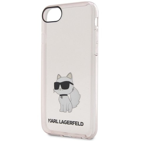 Etui na telefon iPhone SE 2022/2020/8/7 Karl Lagerfeld Choupette różowe