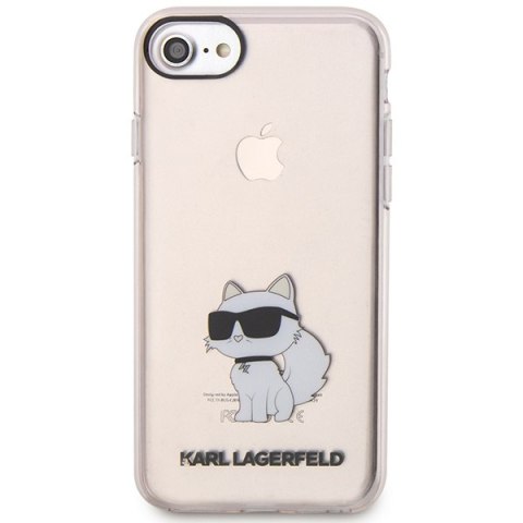 Etui na telefon iPhone SE 2022/2020/8/7 Karl Lagerfeld Choupette różowe