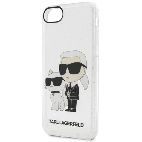 Etui na telefon iPhone SE 2022/2020/8/7 Karl Lagerfeld Glitter Choupette