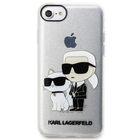 Etui na telefon iPhone SE 2022/2020/8/7 Karl Lagerfeld Glitter Choupette