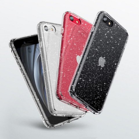 Etui iPhone SE 2022 / SE 2020 / 8 / 7 Tech-Protect Glitter przezroczyste