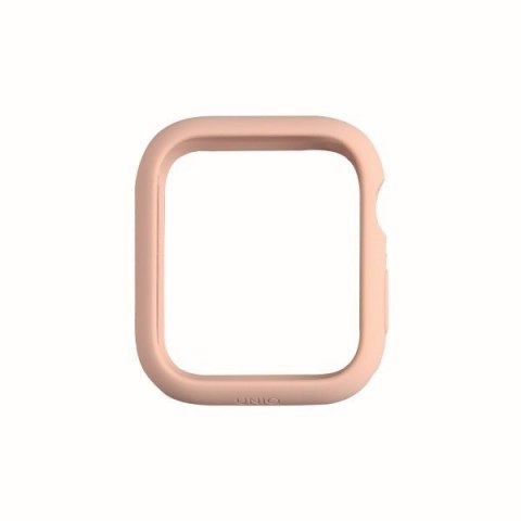 Etui UNIQ Lino Apple Watch 4/5/6/7/8/9/SE 44/45mm różowy/blush pink