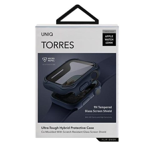 Etui UNIQ Torres Apple Watch Series 4/5/6/7/SE/8/9 40/41MM niebieski