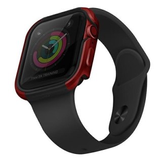 Etui UNIQ Valencia Apple Watch Series 4/5/6/7/8/9/SE 44/45mm czerwony/crimson red