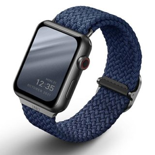 Pasek UNIQ Aspen Apple Watch 4/5/6/7/SE/8/9 40/41mm Braided niebieski/oxford blue