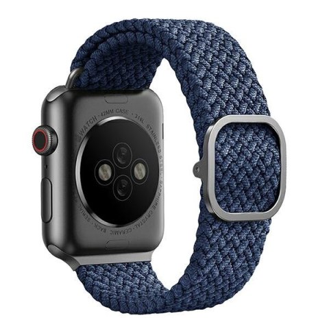 Pasek UNIQ Aspen Apple Watch 4/5/6/7/SE/8/9 40/41mm Braided niebieski/oxford blue