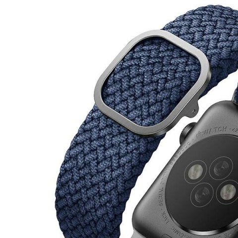 Pasek UNIQ Aspen Apple Watch 4/5/6/7/SE/8/9 40/41mm Braided niebieski/oxford blue