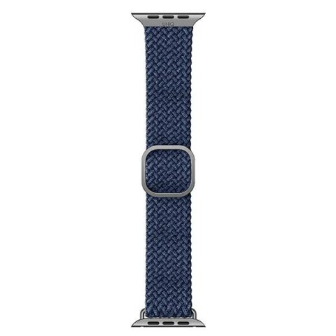 Pasek UNIQ Aspen Apple Watch 4/5/6/7/SE/8/9 40/41mm Braided niebieski/oxford blue