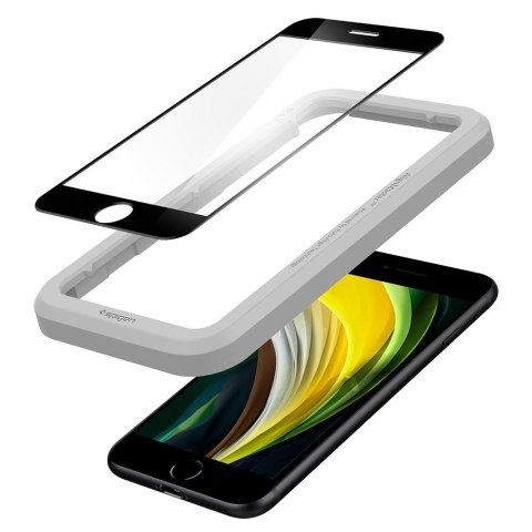 Szkło hartowane iPhone SE 2022/2020/8/7 Spigen GLAS.tR AlignMaster Black