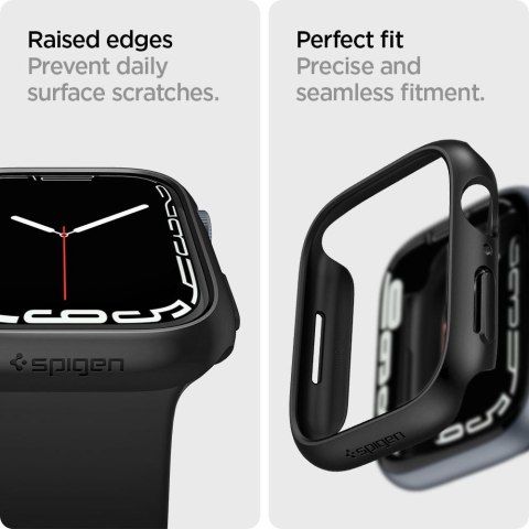 Etui Spigen Thin Fit Apple Watch 7/8 (45mm) Black