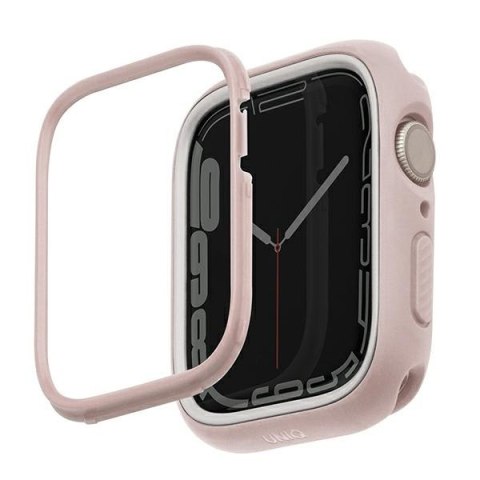 Etui UNIQ Moduo Apple Watch 4/5/6/7/8/9/SE 44/45mm różowy-biały/blush-white