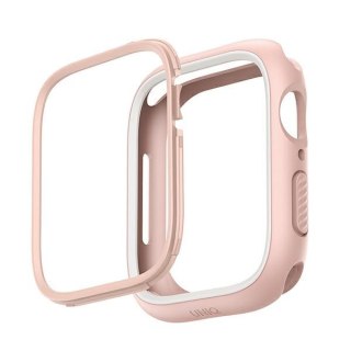 Etui UNIQ Moduo Apple Watch 4/5/6/7/8/9/SE 44/45mm różowy-biały/blush-white