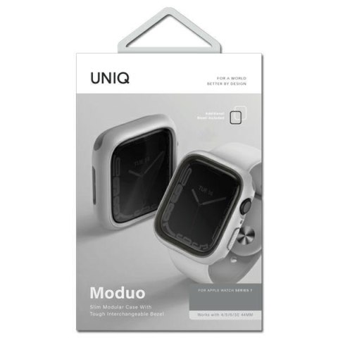 Etui UNIQ Moduo Apple Watch Series 4/5/6/7/8/SE 40/41mm kredowy-szary/ chalk-stone grey