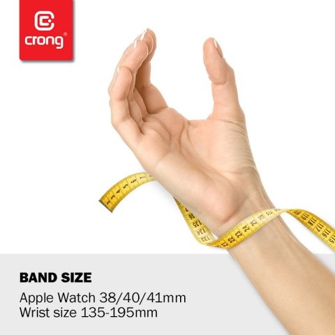 Pasek Crong Liquid Apple Watch 4/5/6/7/SE/8/9 40/41mm (błękitny)