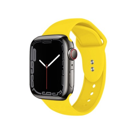 Pasek Crong Liquid Apple Watch 4/5/6/7/SE/8/9 40/41mm (żółty)